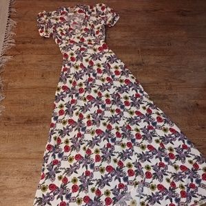 Asos print long dress